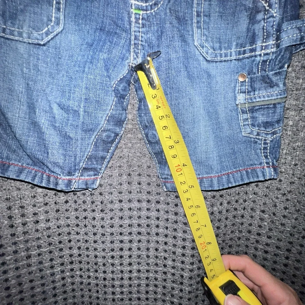 Oshkosh 3M Genuine Denim Bib Overall Baby Snap One Piece Blue Country Photo Prop